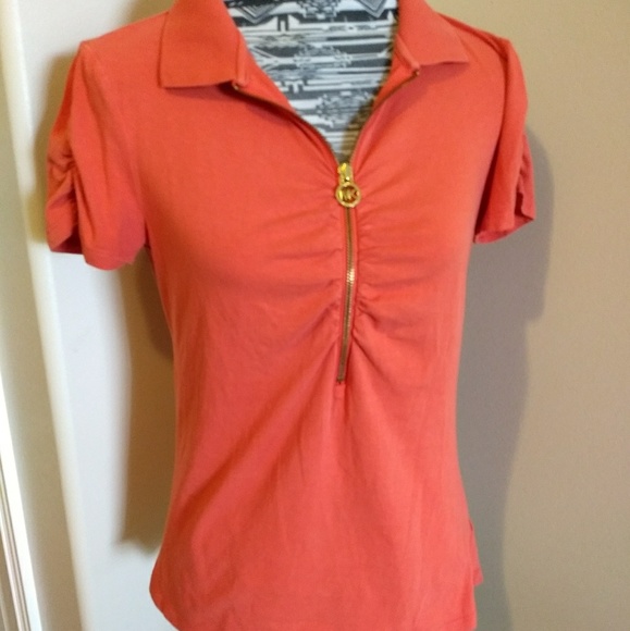 michael kors polo orange